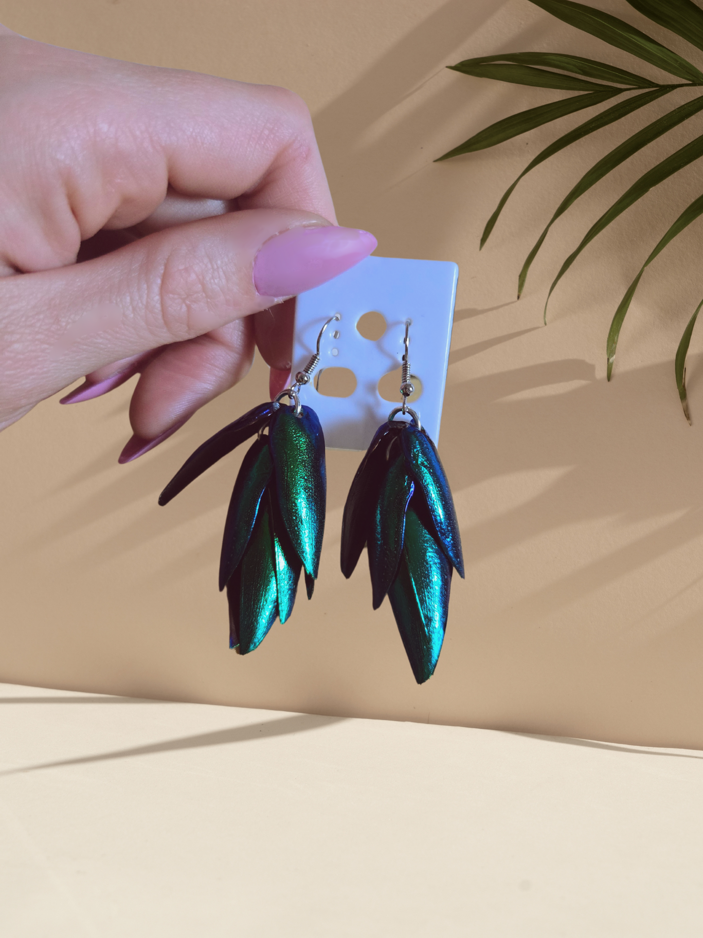 Beetle Wing Earrings image 0