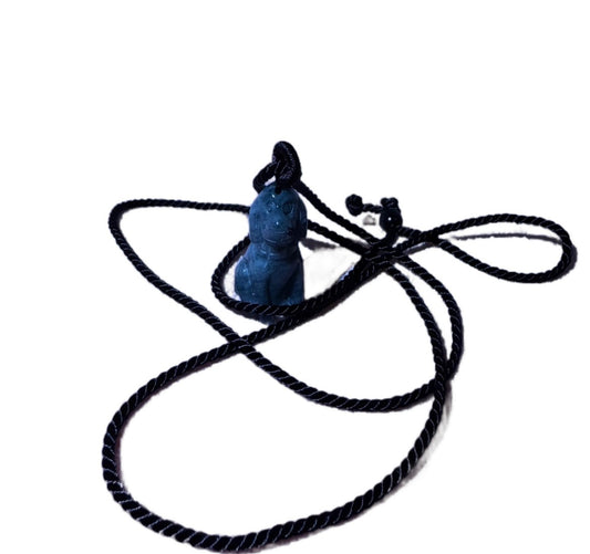 jade dog luck necklace 26” cord