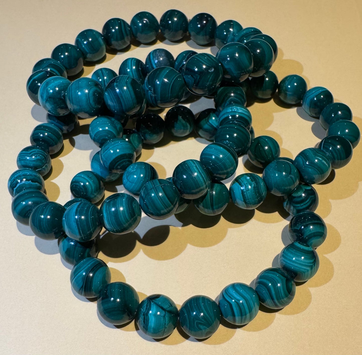 malachite stretch bracelet