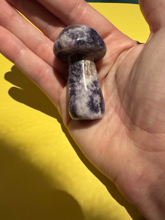 Galaxy Lepidolite Mushroom